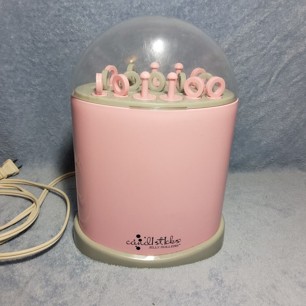 Vintage Y2K Conair Candlesticks Jelly Rollers Hair Setter Hot Rollers Rare Pink